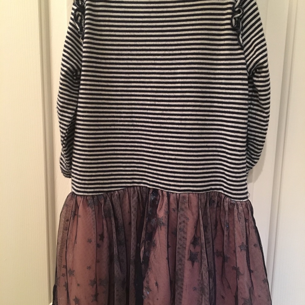 Blue stripes sparkle stars dress - Picture 4 of 4